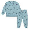 Gerber Baby Boys Toddler 2-Piece Fleece Sweatshirt And Jogger Set, Teal Guitars, 5T
