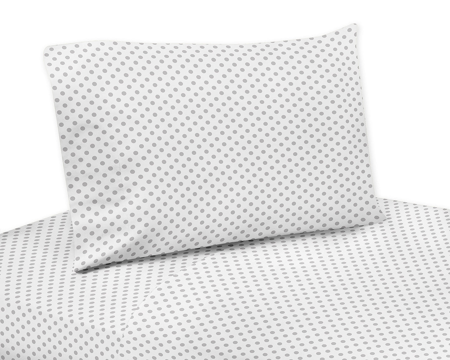 Sweet Jojo Designs Grey Watercolor Floral Girl Toddler Kid Childrens Comforter Bedding Set - 5 Pieces Comforter, Sham And Sheets