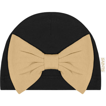 Nfl New Orlean Saints 3 Pack Bodysuit Footed Pant And Cap Registry Gift Set, Black/White New Orlean Saints, 3-6M