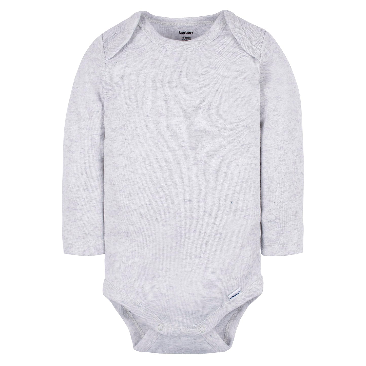 Gerber Baby 6 Pack Long-Sleeve Onesies Bodysuit, White And Black