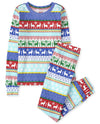 The Children'S Place Baby Kids 2 Piece Christmas Pajamas, Cotton, Multi Fairisle, 16