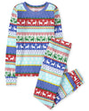 The Children'S Place,Family Matching Christmas Holiday Pajamas Sets, Snug Fit 100% Cotton, - Pj Set,Multi Fairisle,3-6 Months