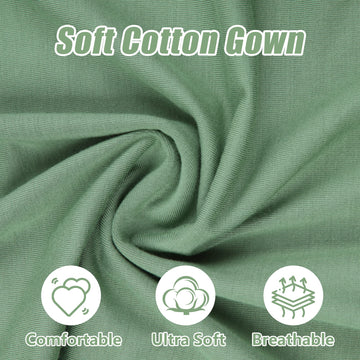 Newborn Knotted Baby Gown 0-6 Months, Super Soft Breathable Nightgowns For Babies Girl And Boy, Baby Girls Coming Home Hospital