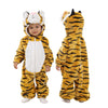 Tonwhar Kids' And Toddlers' Infant Tiger Dinosaur Animal Fancy Dress Costume Outfit Hooded Romper Jumpsuit (12-18 Months/Height: