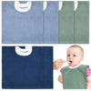 Foaincore 6 Pcs Pullover Baby Bibs Cotton Terry Toddler Absorbent Infant for Feeding and Drooling Towel Bib (Elegant Color)
