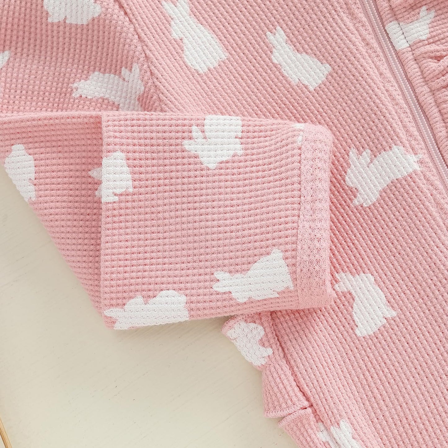 Ayalinggo Valentines Baby Girl Outfit Bowknot Heart Footie Romper Long Sleeve Onesie Newborn Christmas Clothes (Easter Bunny Pri