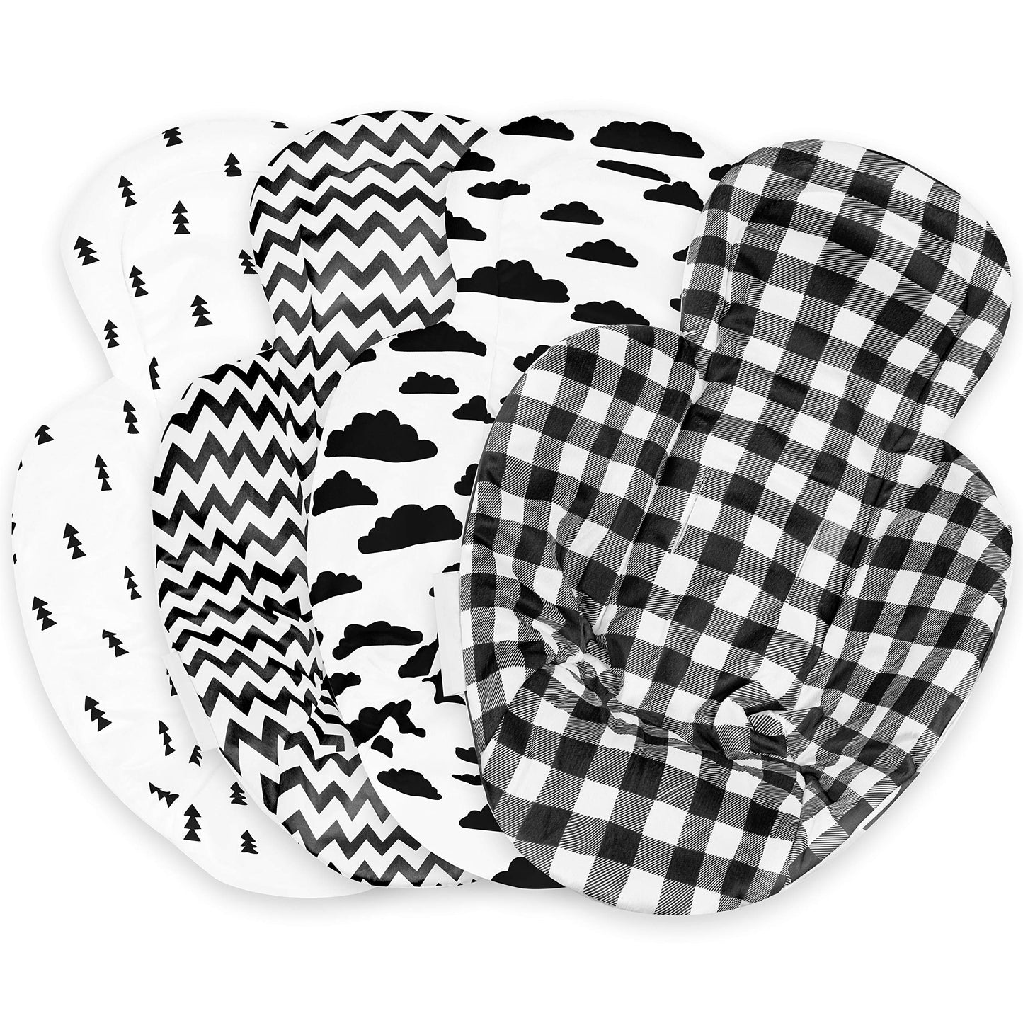 Infant Insert Compatible With 4Moms Mamaroo & Rockaroo - Car Seat Insert 2 Pack - Reversible Infant Car Seat Insert - Rockaroo &