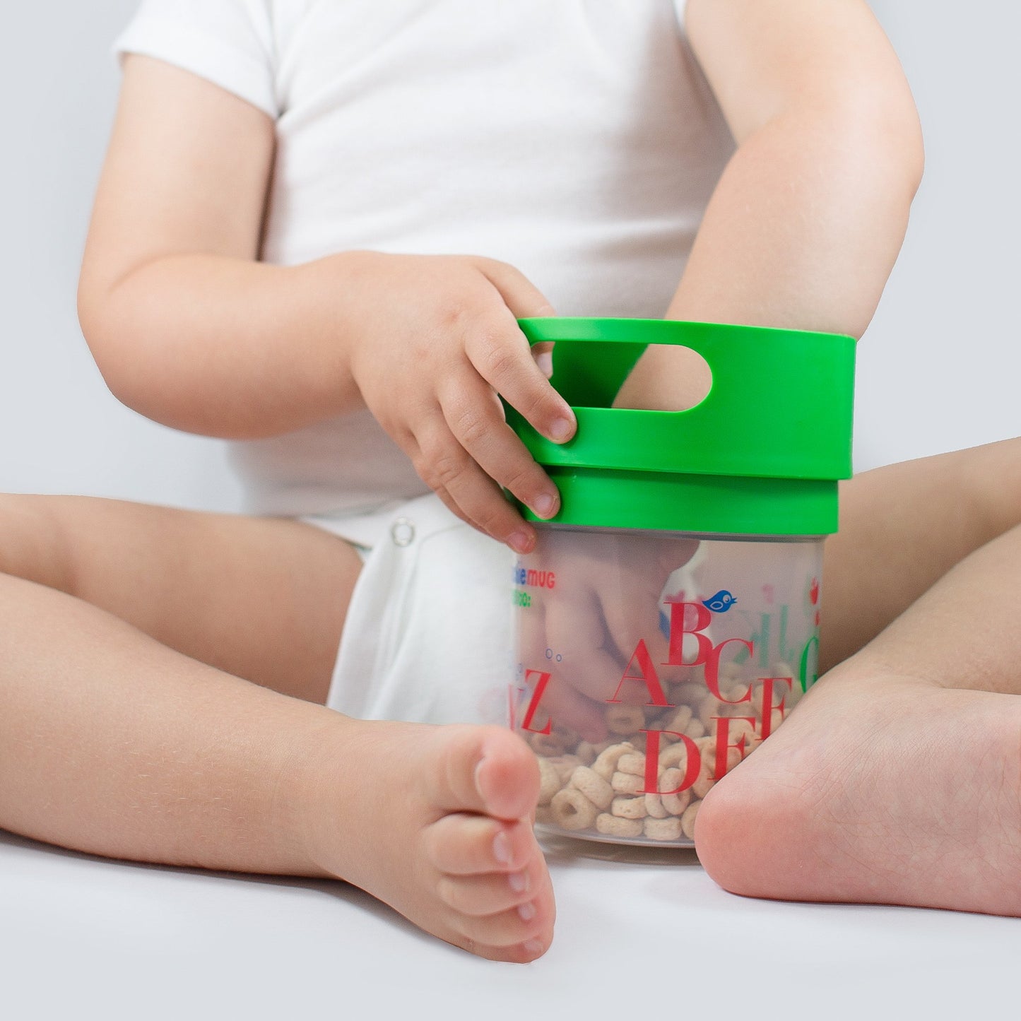 Spill Proof Snack Cup Munchie Mug Orange, 16 Ounce Jar, Made In The Usa