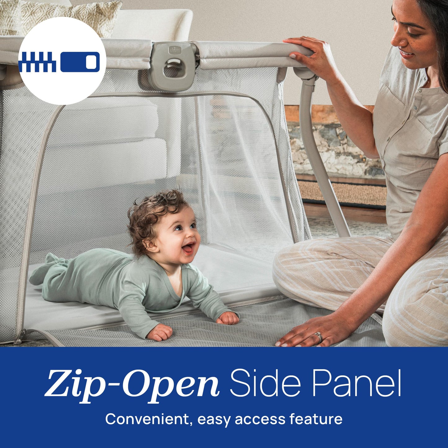 Chicco Alfa Lite Lightweight Travel Playard, Portable Playpen For Babies And Toddlers, Snap-Open/Compact Fold Design,13 Lbs., Ba