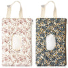 Cosblank 2 Pcs Quilted Diaper and Wipes Pouch Portable Hanging Floral Wet Wipe Bag Diaper Bag Reusable Wipes Pouch for for Strol