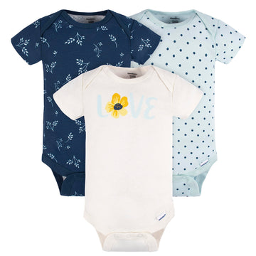 Gerber Baby Boys And Girls 12 Piece Layette Gift Set, Blue Flowers, 3-6 Months