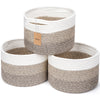 Maxuni Small Rope Baskets for Storage, Baskets for Gifts Empty, Cute Round Woven Basket, Decorative Shelf Baskets 9.82?.82?.1 ,