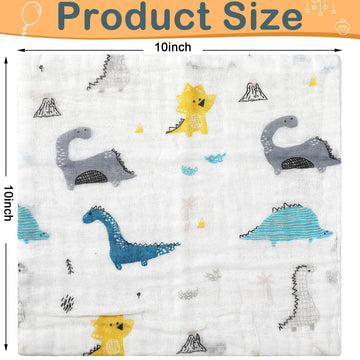 Kenning 30 Pieces Muslin Baby Washcloths For Newborn 10 X10 Soft Absorbent Muslin Burp Cloths Wash Clothes Baby Face Towels