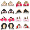 Onedor Sparkle Shiny Hair Bow Ribbon Clip Sets For Babies, Toddlers, Young Girls, And Children (Animal-8 Pairs)