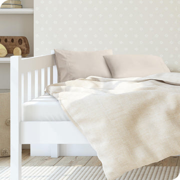 Bare Home Microfiber Pillow Cases - Toddler Size Set Of 2 Cooling Pillowcases Double Brushed Sand Pack Easy Care (Toddler Pillow