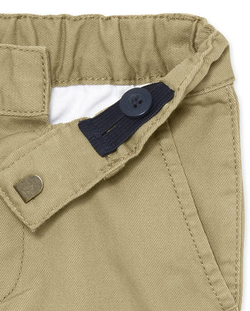 The Children'S Place Baby Boys' And Toddler Stretch Skinny Chino Pants, Flax 2-Pack, 18-24 Months