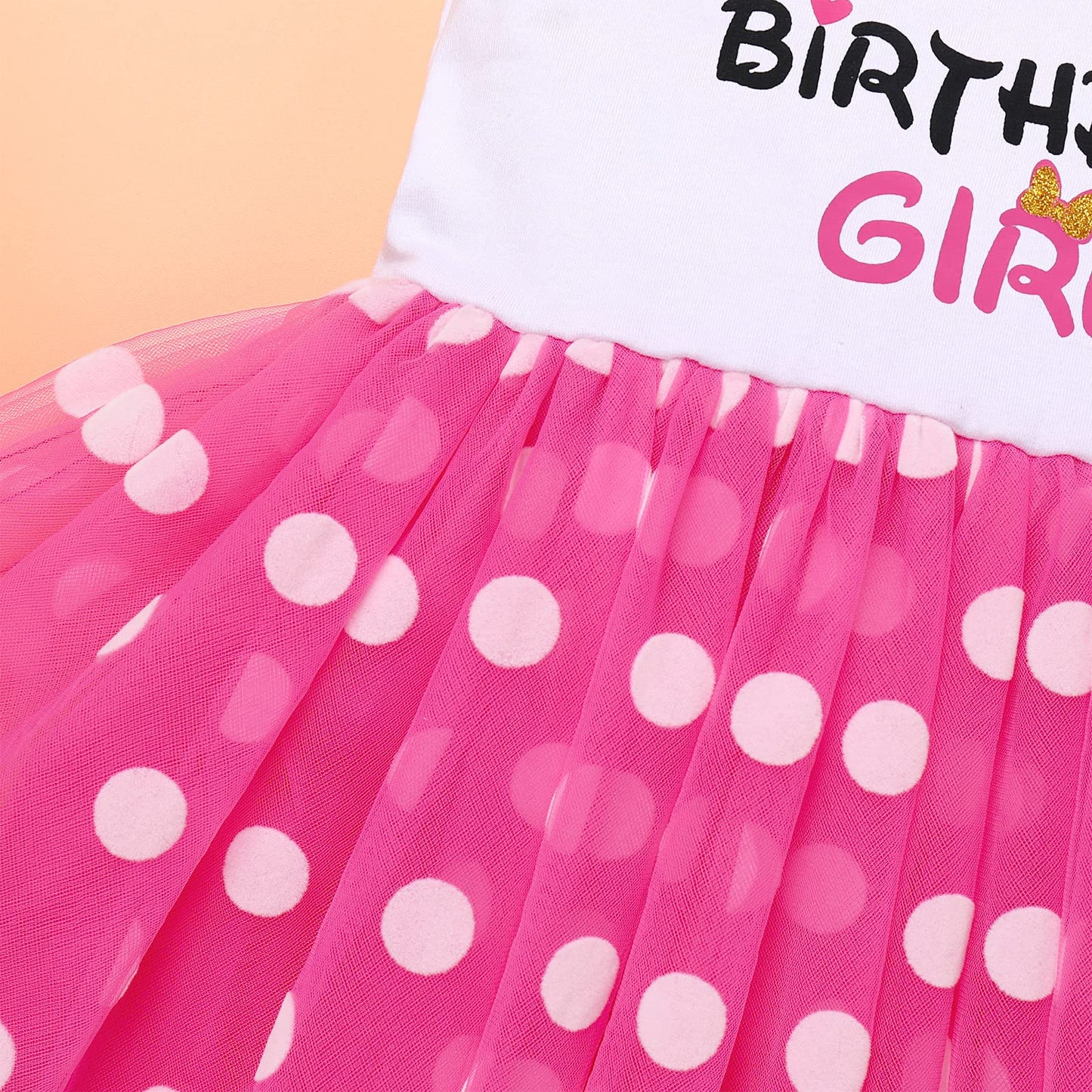 Imekis Mouse 4Th Birthday Outfit Baby Girls Dress Polka Dots Mini Tutu Headband Four Years Old Cake Smash Photo Shoot Kids Fourt