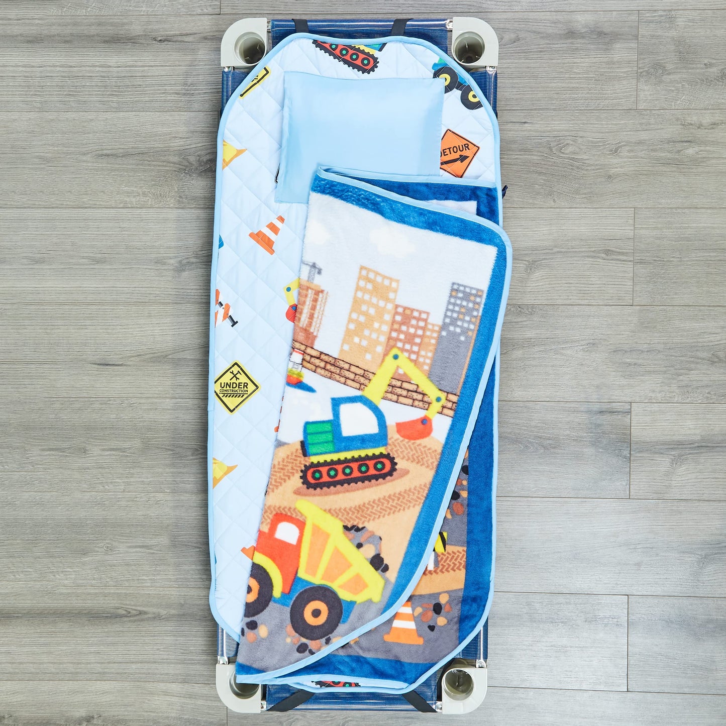 Everyday Kids Cute Preschooler And Toddler Cot Nap Mat For Home, Daycare, Preschool And Kindergarten; Easy To Roll Sleeping Mat