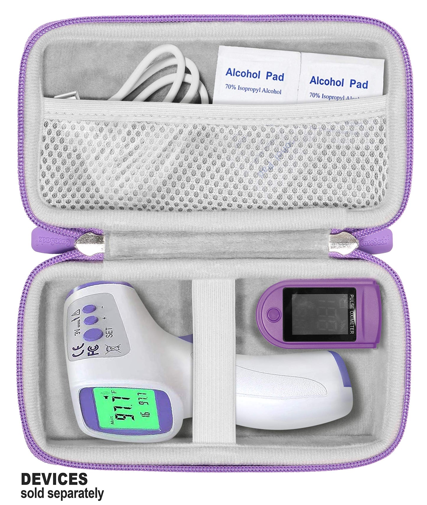 Casesack Forehead Thermometer Case For Non-Contact Infrared Digital Thermometer Like Vibeey, Ezthings, Halidodo, Higbre, Allirie