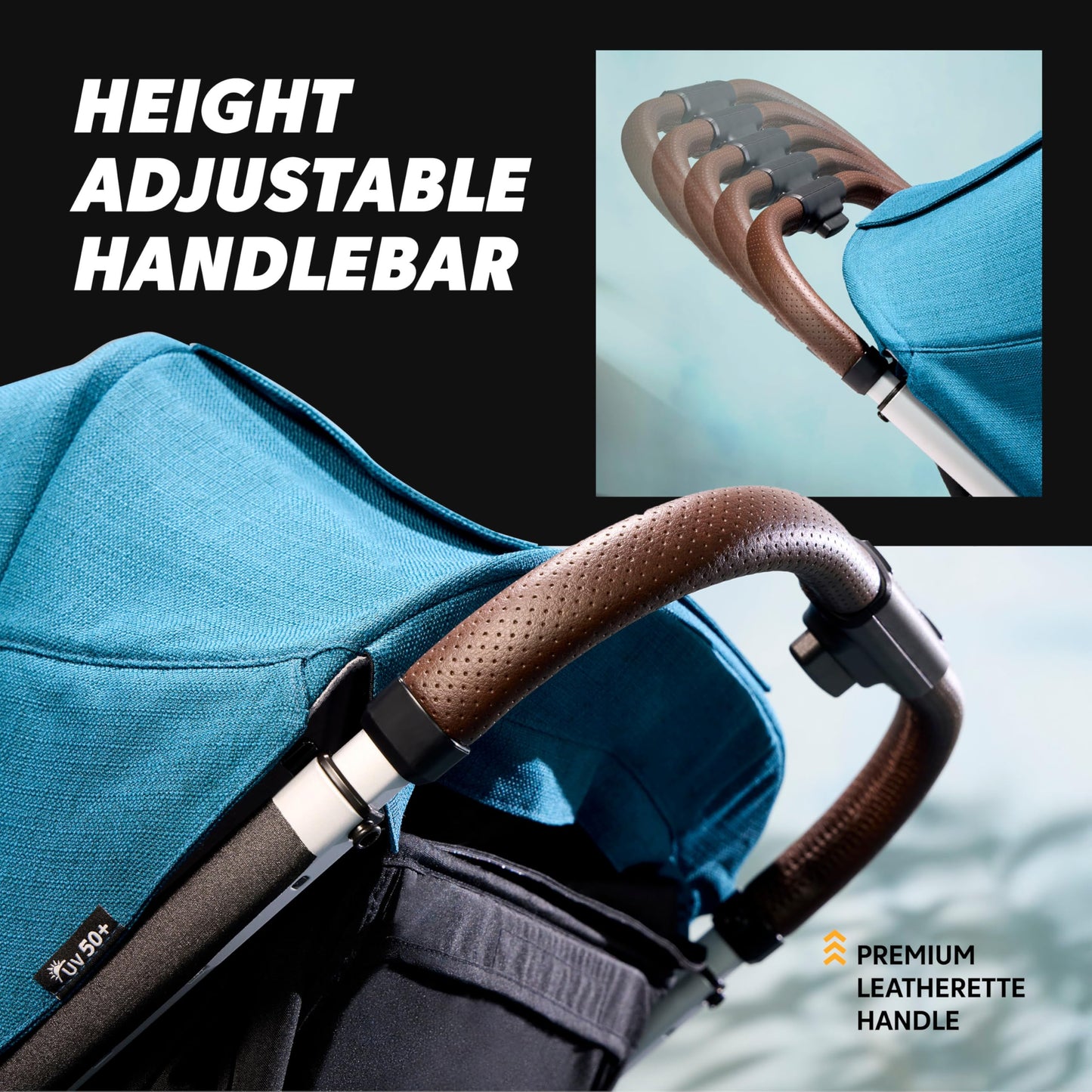 Baby Jogger City Mini Gt3 All Terrain Stroller With Forever Air Rubber Tires And All Wheel Suspension With Magnetic Buckle And N