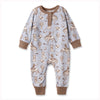 Wild Wrangler/Blue Western Bamboo Henley Cowboy Romper