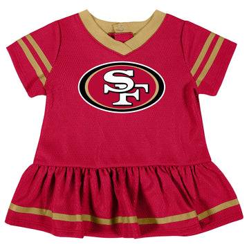 Nfl Baby Girls Team Jersey And Diaper Cover Dress, Team Color, 18 Months Us