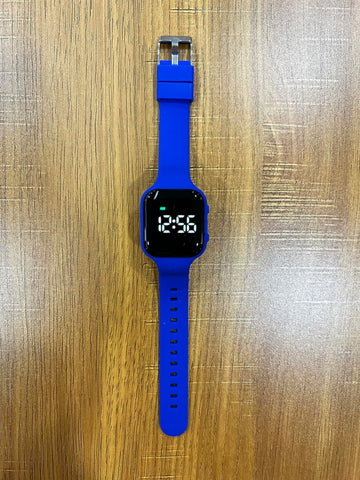 Vibrating Alarm Watch, Potty Training Watch Waterproof Medical Reminder Watch With Timer (Navy Blue)