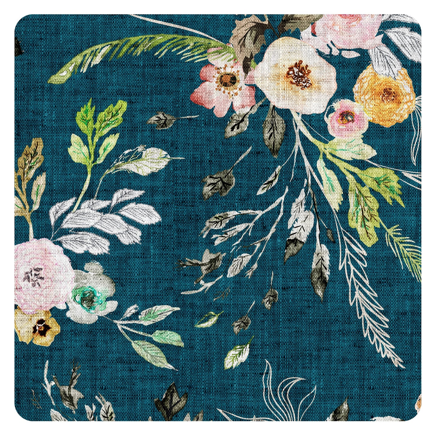 Bapronbaby Boho Floral Splash Mat - Waterproof Catch-All For Under High Chairs, Floors, Tables, Playtime Or Arts & Crafts - Mach