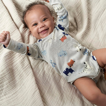 Gerber Baby Boys' 6-Pack Long-Sleeve Onesies Bodysuit, Snow Much Fun