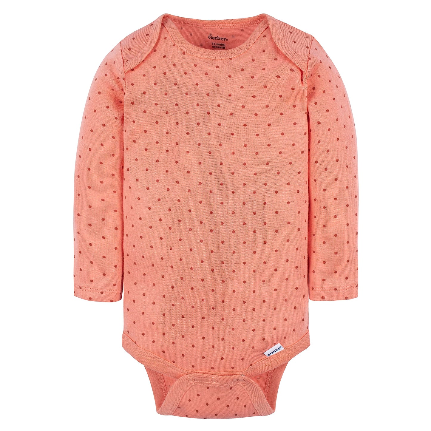 Gerber Baby Girl'S 6-Pack Long-Sleeve Onesies Bodysuits, Leaves