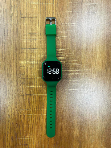 E-Vibra Vibrating Alarm Watch, Potty Training Watch Water Resistant Medical Reminder Watch With Timer (Dark Green)