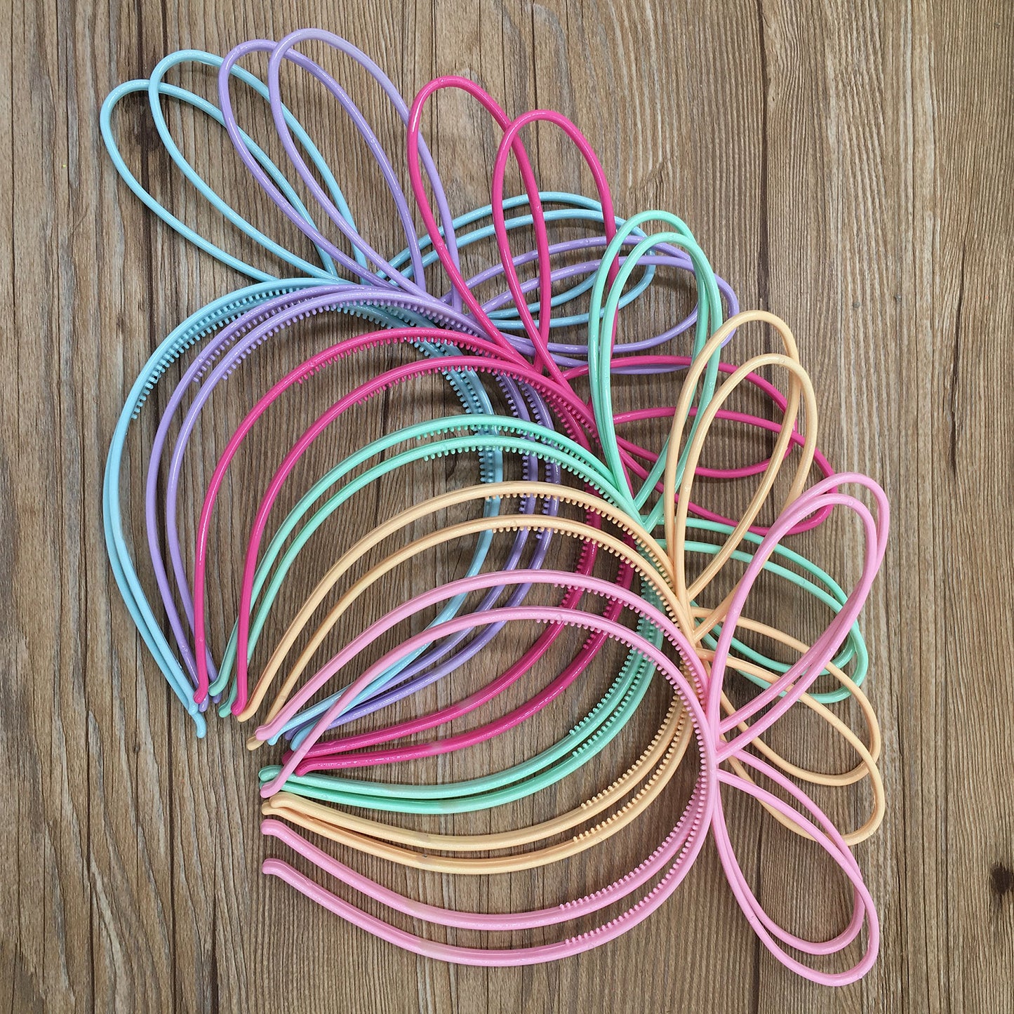 Xima 12Pcs Plastic Rabbit Ears Girls Headbands Rabbit Ear Hairbands Bows Headbands Bunny Rabbit Headear Party Hair Accessory (Sp