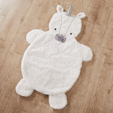 Levtex Baby - Colette Playmat - Unicorn - White, Pink And Grey - Nursery Accessories
