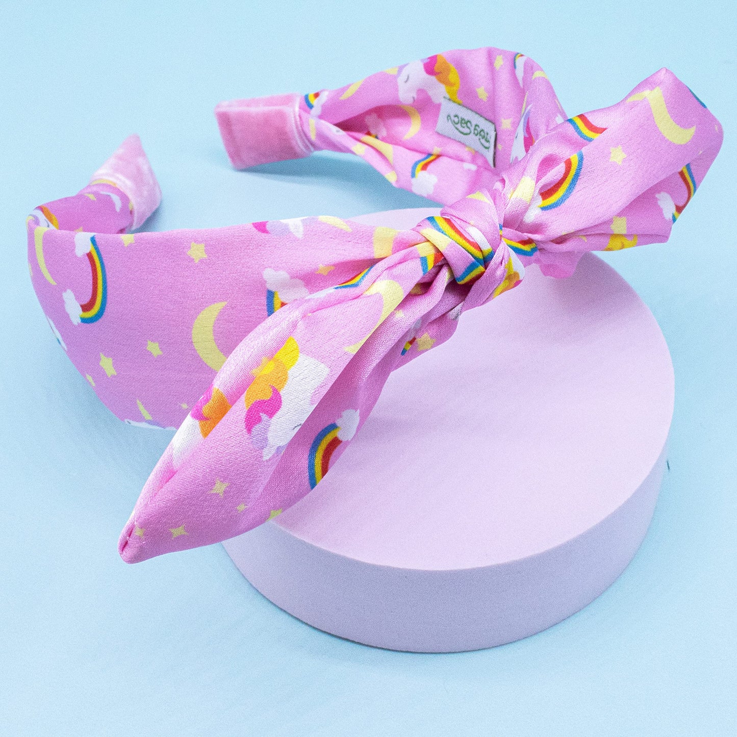 Frog Sac Unicorn Headband For Girls, Bow Knot Headbands For Kids, Cute Rainbow Knotted Hair Bands For Children, Comfortable Litt