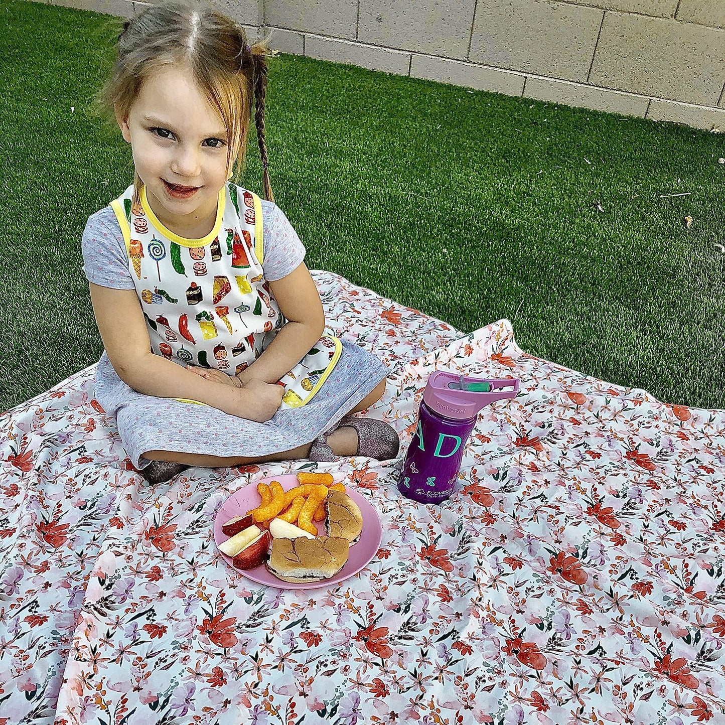 Bapronbaby Peachy Dream Splash Mat - Waterproof Catch-All For Under High Chairs, Floors, Tables, Playtime Or Arts & Crafts - Mac