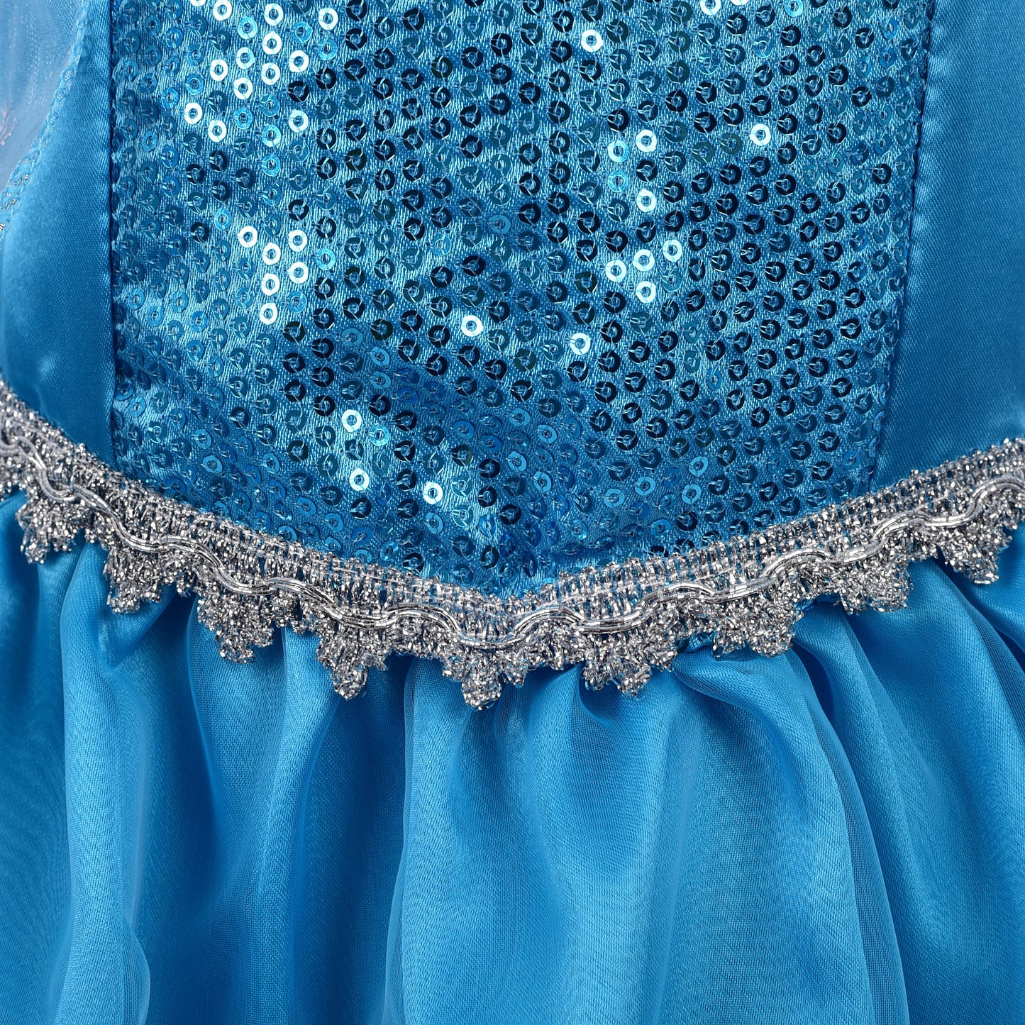 Dressy Daisy Girls' Ice Princess Dress Costume Birthday Halloween Christmas Fancy Party Dresses With Cape Draping Size 4T Style