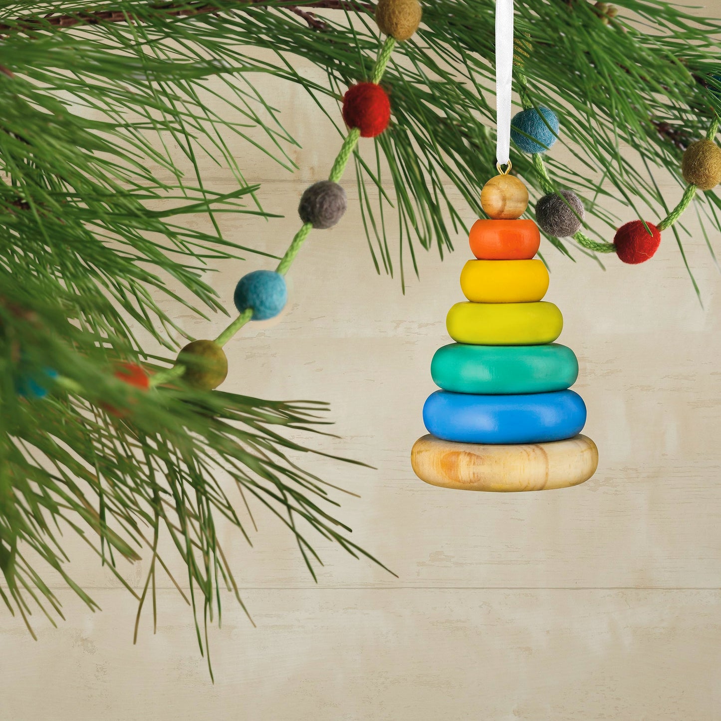Hallmark Stacking Rings Baby Toy Christmas Ornament