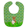 Carolines Treasures Shamrocks Baby Bib, Bull Terrier Red White, Large