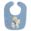 Carolines Treasures Blonde Boy Prince on Horse Baby Bib, Multicolor, Large