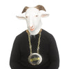 G.O.A.T. Costume Kit | Latex Mask And Plastic Medallion