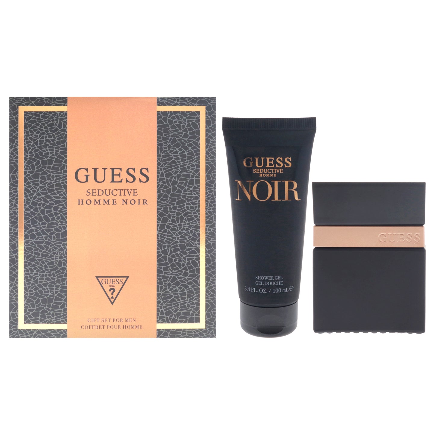 Guess Seductive Homme Noir By Guess For Men - 2 Pc Gift Set 1.7Oz Edt Spray, 3.4Oz Shower Gel