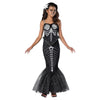 Skeleton Mermaid GirlS Costume - Small 8-10