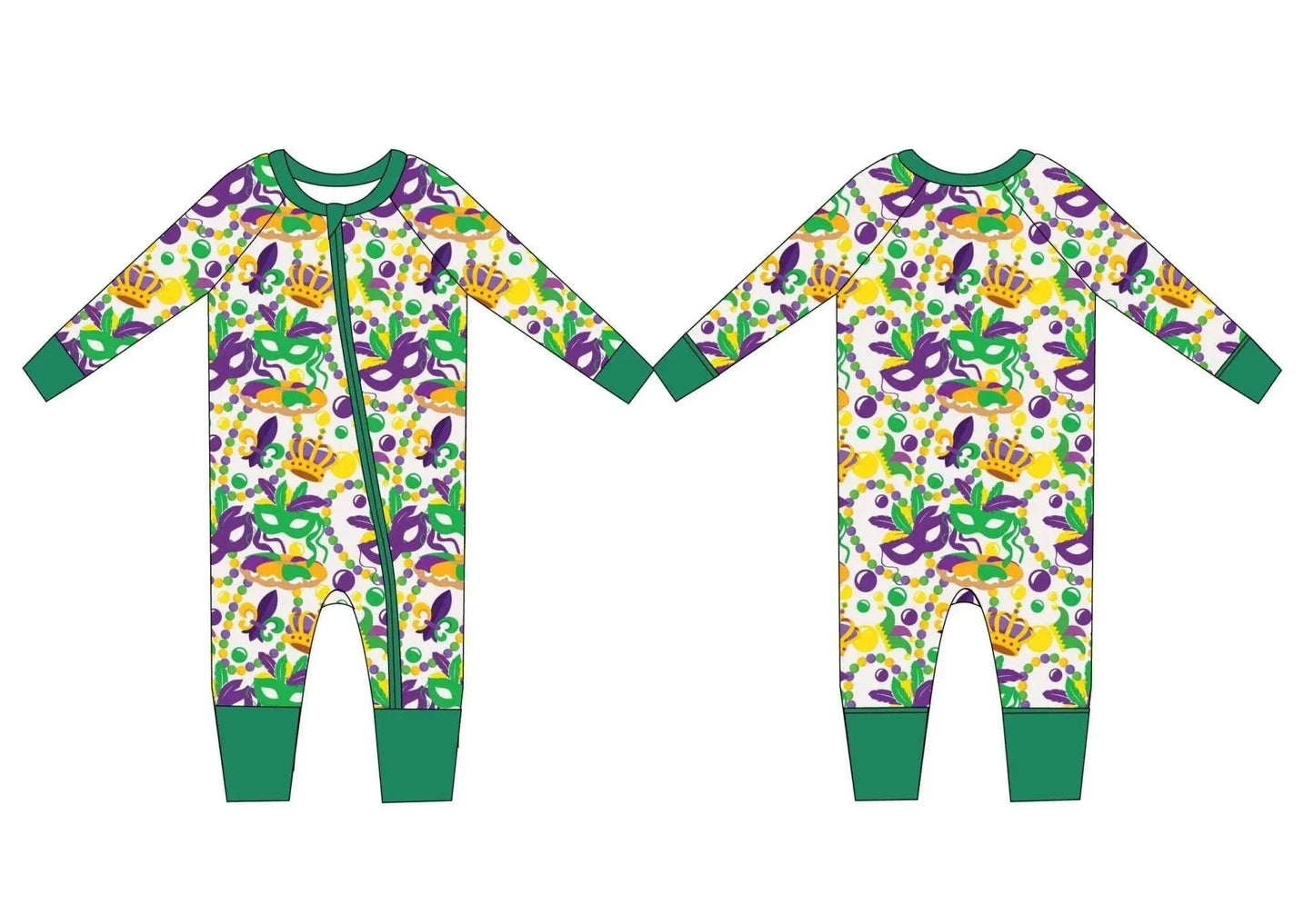 My Hometown Baby - Throw Me Something Mister! Premium Bamboo Mardi Gras Zippy