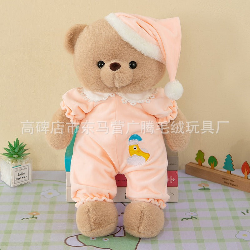 Cute Pajamas Bear Doll Plush Toy Children Cartoon Doll for Girlfriend Birthday Gift Couple Bear