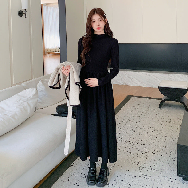 Maternity Clothes 2025 Autumn New Korean Fashion Two-Piece Pregnant Women Dress