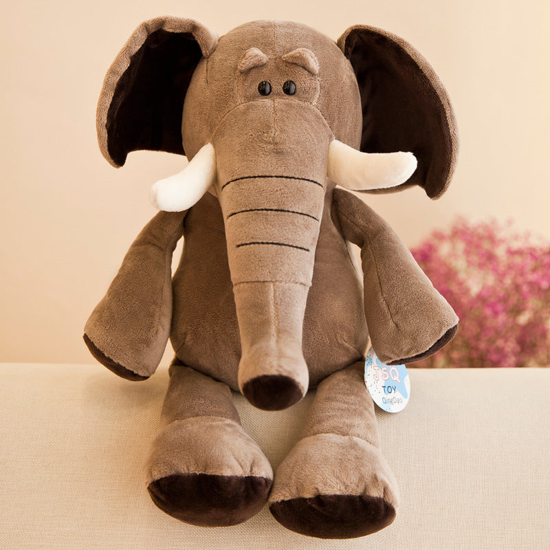 Forest Animal Tiger Doll Lion Elephant Monkey Giraffe Live Jungle Doll Plush Toy Kidsren's Gift