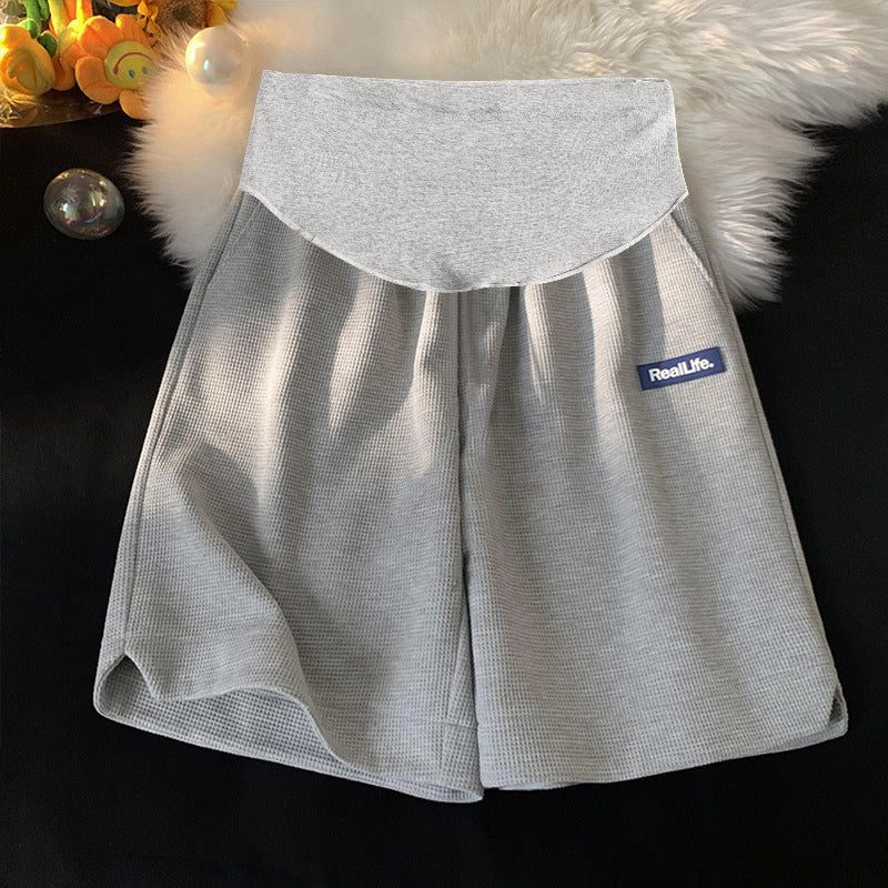 Pregnant Women Shorts Women's Summer Outer Wear Casual Straight Loose Breathable Thin Sports Pants Summer Abdominal Pants Pregnant Women's Pants