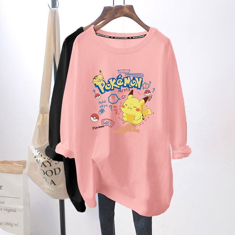 Breastfeeding Top Autumn Base Shirt Hot Mom's Out-of-the-way Breastfeeding Long-sleeved T-shirt for Spring and Autumn Postpartum Breastfeeding Clothes