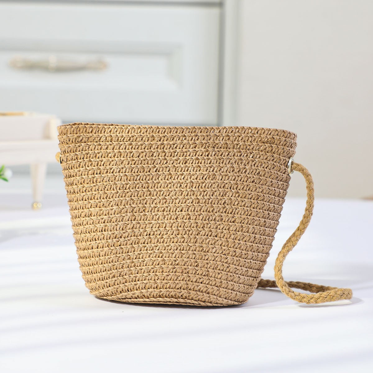 Cross-border New Children's Bag Spring and Summer New Children's Crossbody Bag Handmade Straw Satchel Travel Mini Coin Purse
