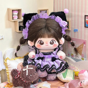 10cm kulomi original in stock wholesale 20cm doll normal body cotton doll clothes a generation of hair